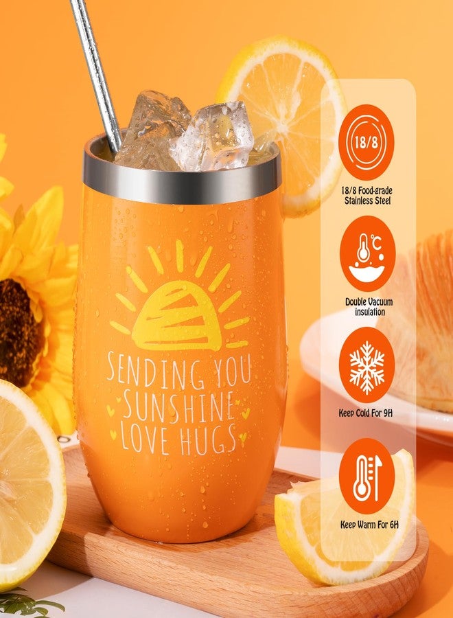 GiftPeak Sunflower Gifts for Women, Sending Sunshine Inspirational Gifts, Birthday Gift for Women Get Well Soon Gift Basket Thinking of You Care Package for Girls Mom Best Friend Bestie Sister Wife Girlfriend - Image 3