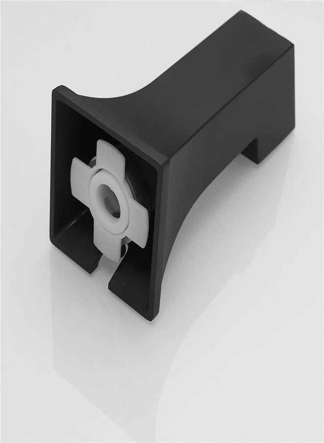Weirun Bathroom Shower System Faucet Set Replacement Part Square Water Outlet Bath Tub Spout Without Diverter for 1/2 inch Copper Tube Matte Black - Image 4