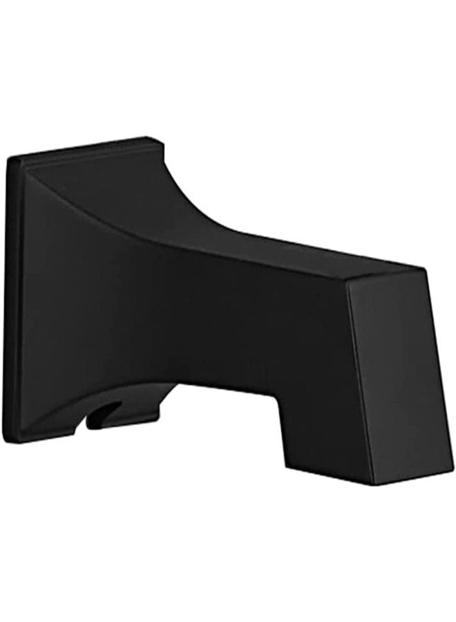 Weirun Bathroom Shower System Faucet Set Replacement Part Square Water Outlet Bath Tub Spout Without Diverter for 1/2 inch Copper Tube Matte Black - Image 1