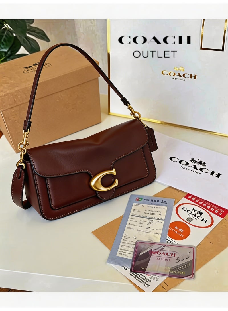 coachoutlet Coach Tabby26 brown is a handbag, women's shoulder bag, crossbody bag, briefcase, clutch, and evening bag, as well as a shopping tote bag. For all occasions including work, travel, parties, and gift-giving. - Image 1