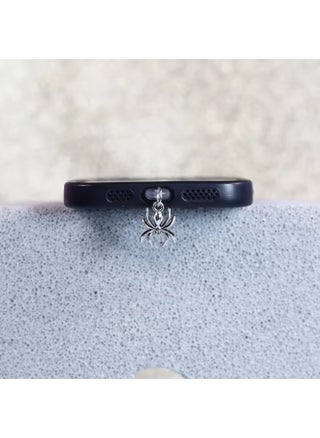 Mobile Phone Dust Plug IOS Phone/Type-C/Android Couple Alloy Spider Pendant Mobile Phone Pendant-Color:Silver Gray Spider-Applicable Models:Android Type-c Oval Interface - pzsku/Z42D2C36C4971BC06D32AZ/45/1744019881/45972c9d-fc16-4c37-ab89-8be6297b0907
