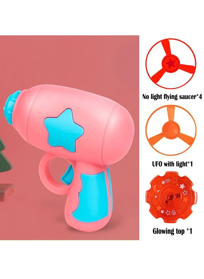 Children's Spinning Glowing Frisbee Gyro Gun Toy  - Image 1
