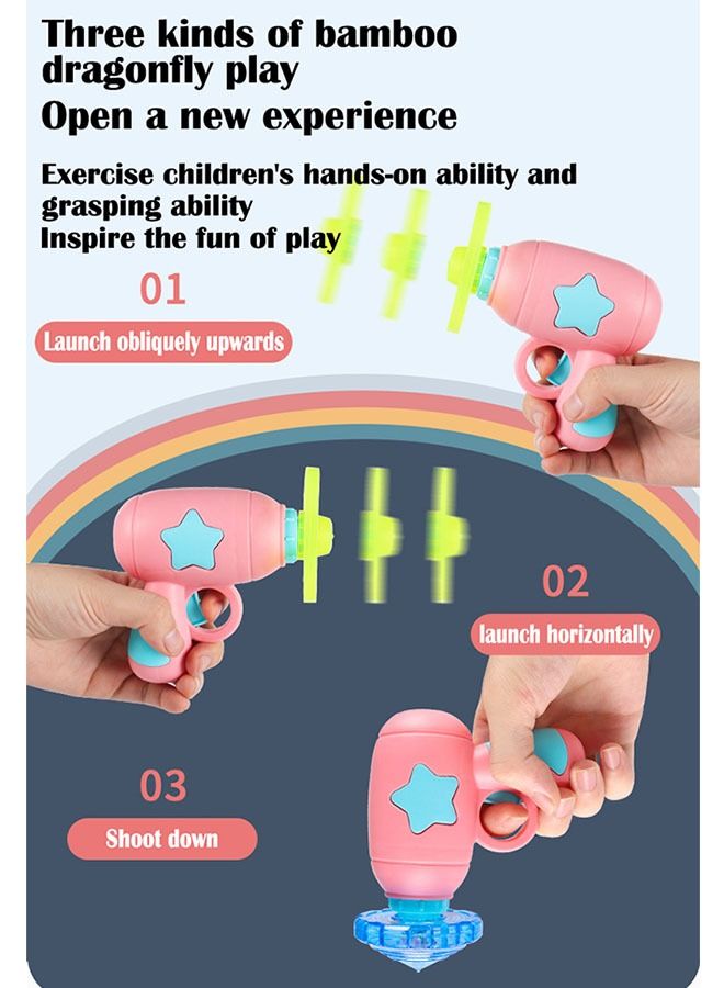 Children's Spinning Glowing Frisbee Gyro Gun Toy  - Image 2