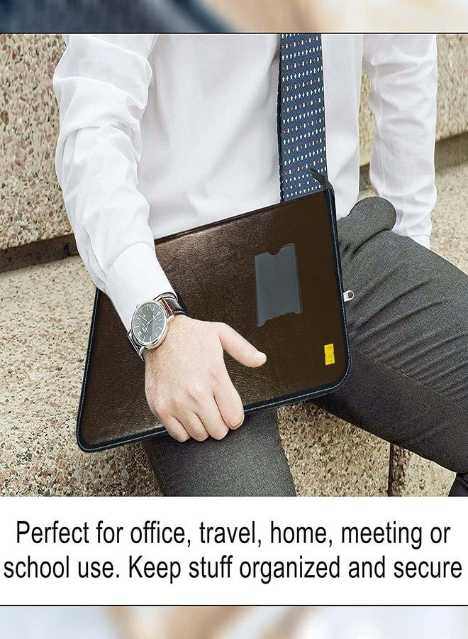 Shining Zon PU Leather Multipurpose Professional File Folders for Certificates,Documents Holder,Document Bag, Portfolio, Executive File Legal Size Documents Holder with 20 Leafs (Black) (Pack of 1) - Image 5