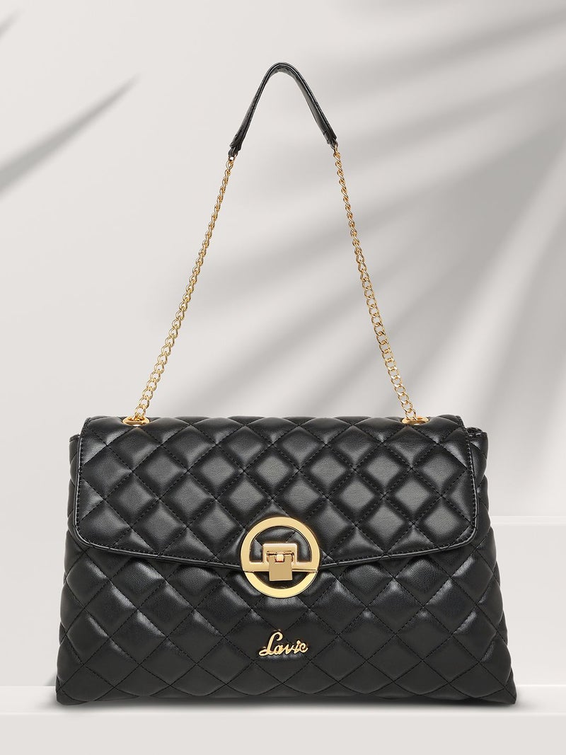 Lavie Quilt Eden Women's Flap Satchel (Black) - Image 2