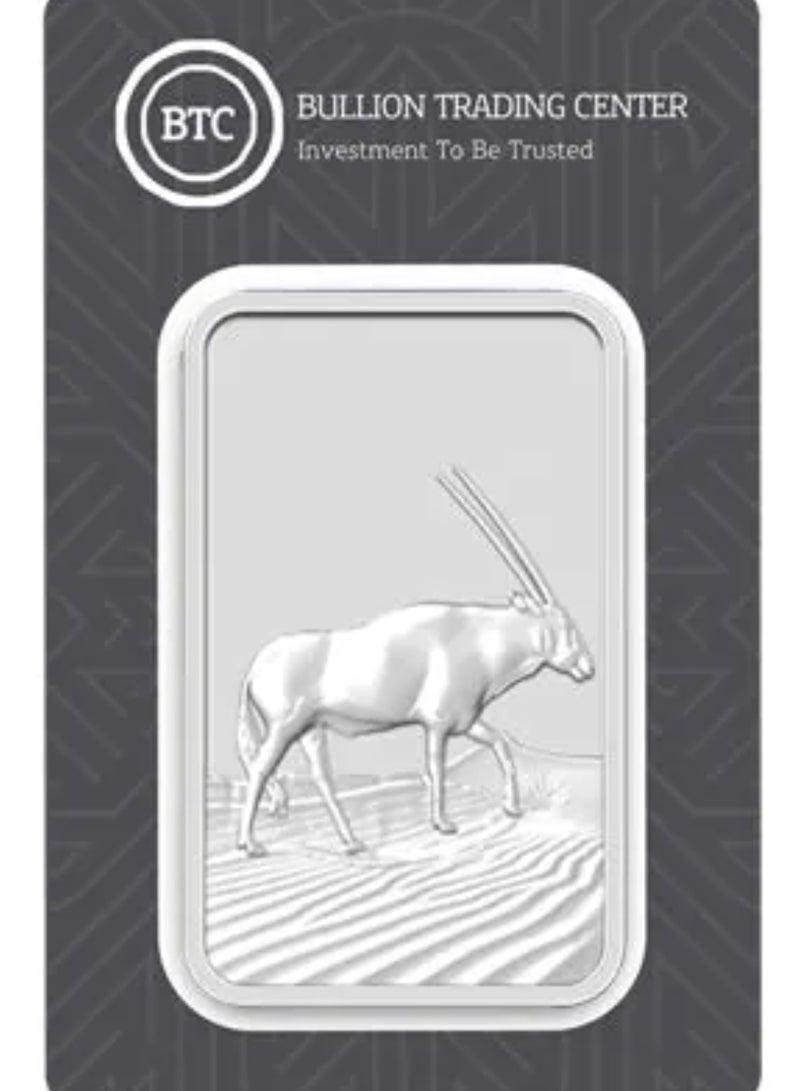 BTC 100g Silver Ingot- Deer - Image 1