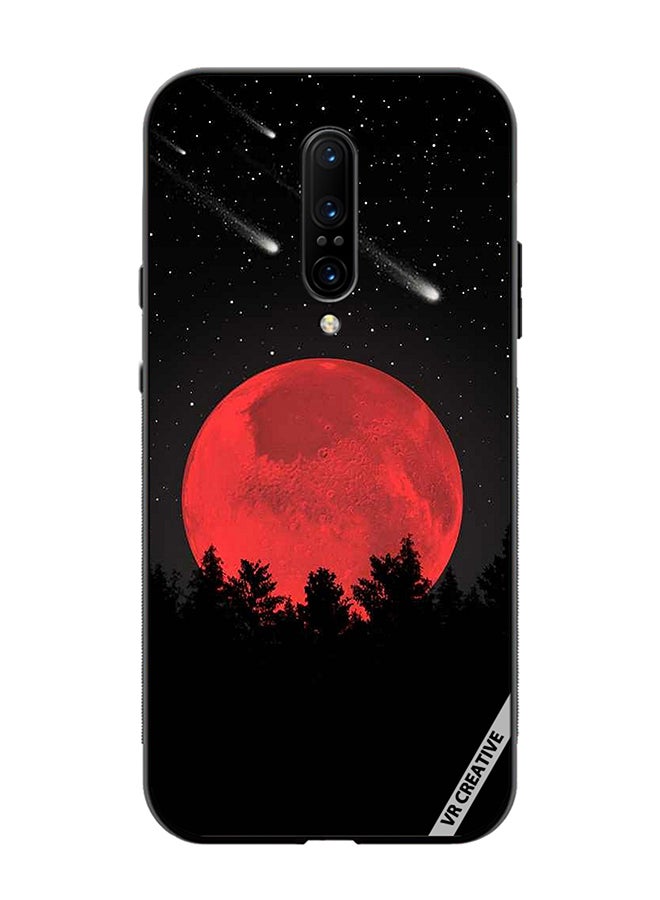 VR CREATIVE Protective Case Cover For OnePlus 7 Pro Bloody Moon Design Multicolour - Image 1
