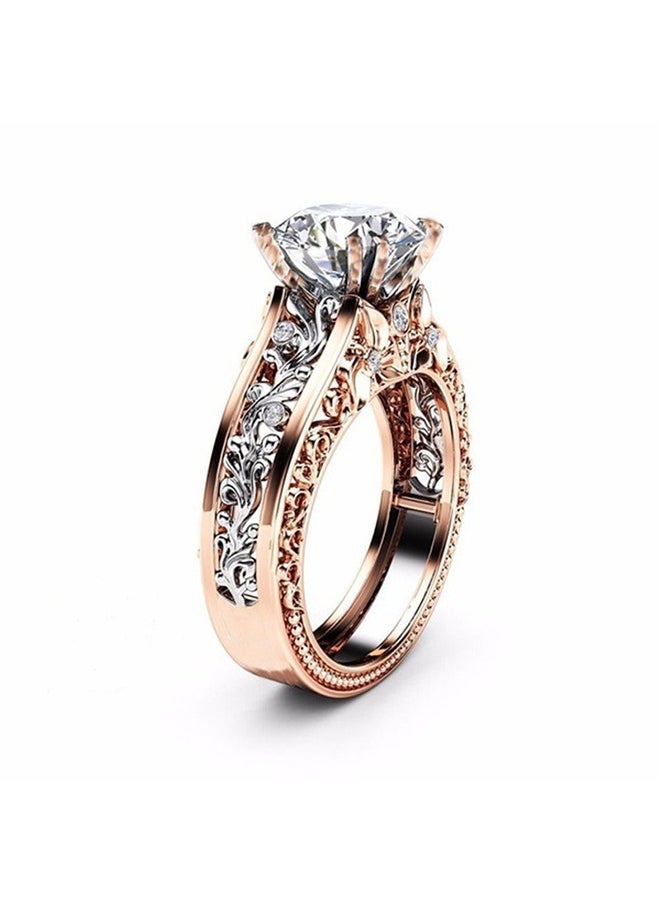 Beyond Couples Promise Rings, Anti Fading Titanium Engagement Ring, Suitable As A Couple Gift and Wedding Ring (Black+Rose Gold)  - Image 5