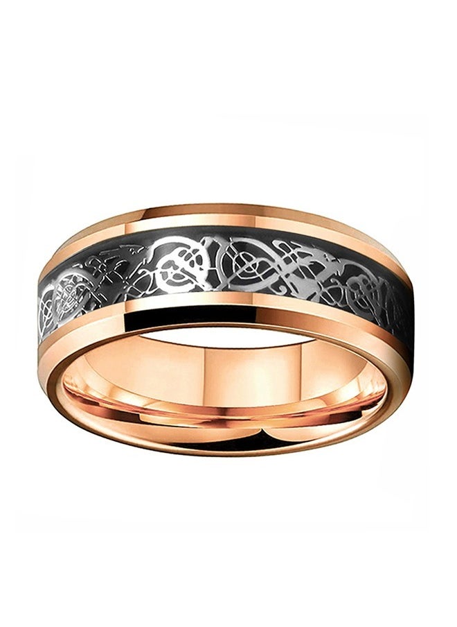 Beyond Couples Promise Rings, Anti Fading Titanium Engagement Ring, Suitable As A Couple Gift and Wedding Ring (Black+Rose Gold)  - Image 4