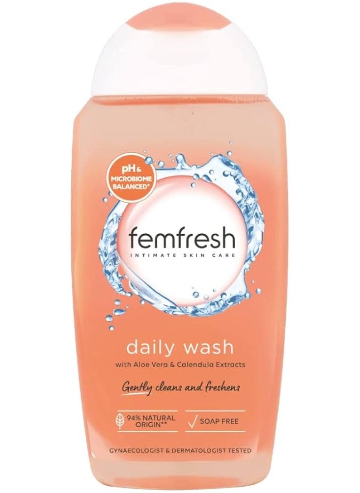 femfresh Daily Intimate Wash With Aloe Vera & Calendula Extracts  250ml 