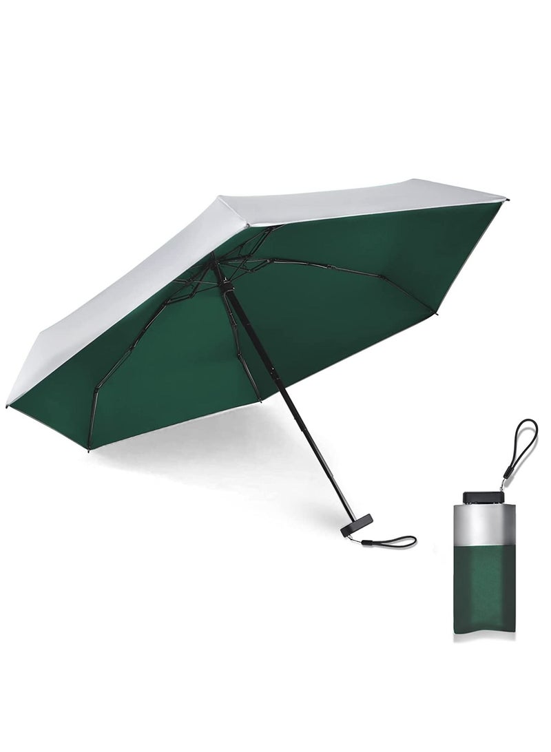KASTWAVE Folding Umbrellas Mini Small Travel Lightweight Umbrella For Purse Upf 50+ Uv Protection For Rain Sun 5 Fold Umbrella For Women Girls Kids Multiple Colors - Image 1
