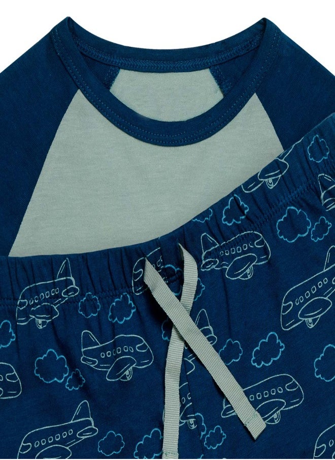 Green Treat - Greentreat Boys Bamboo Loungewear Set - Image 1