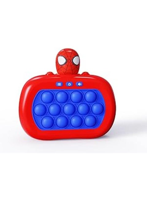 Quick Push Bubble Game, Quick Push Bubbles Game Console, Decompression Machine Games, Mini-Handheld Fast Speed Push Game, Pop Puzzle Game, Gift for Boys, Girls (Spider)