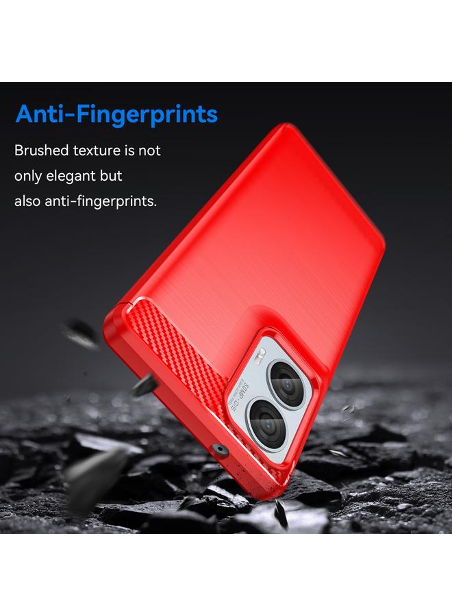 S-TOP Case For Motorola Moto G85 Carbon Fiber Brushed Texture TPU Phone Case - Image 3