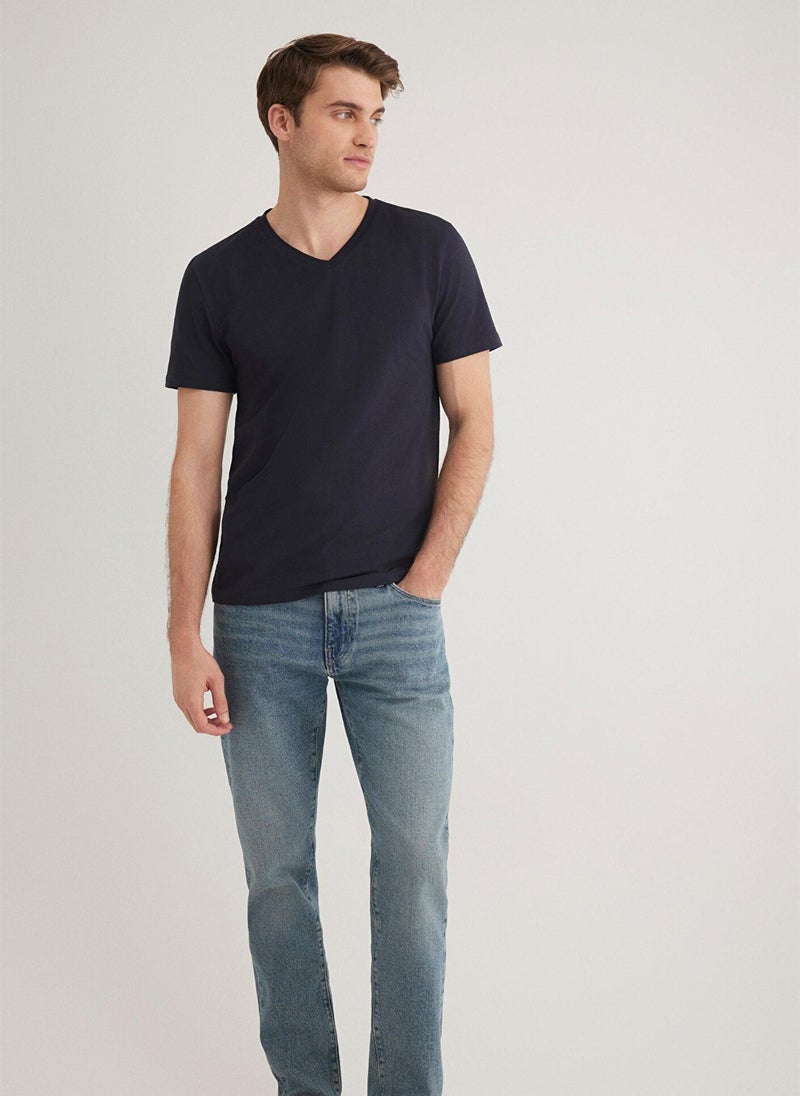 MAVI Stretch V Neck T-shirt - Image 2