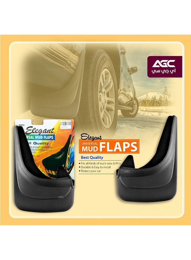 Generic Pack Of 2 Elegant Universal Mud Flaps Suitable for Various Car Models  - Image 1