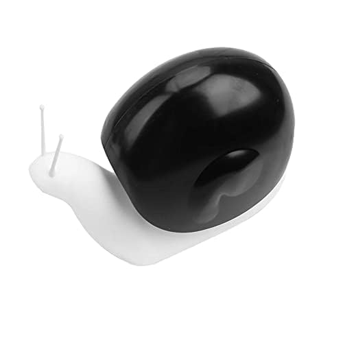 Finner Snail-Shape Liquid Soap Dispenser-200ml Portable Snail Shape Liquid Soap Dispenser Hand Wash Dispenser Pump Push-Type Shampoo Dispenser for Home Office Hotel Bathroom Plastic(Pack of 1) (Black) - Image 1