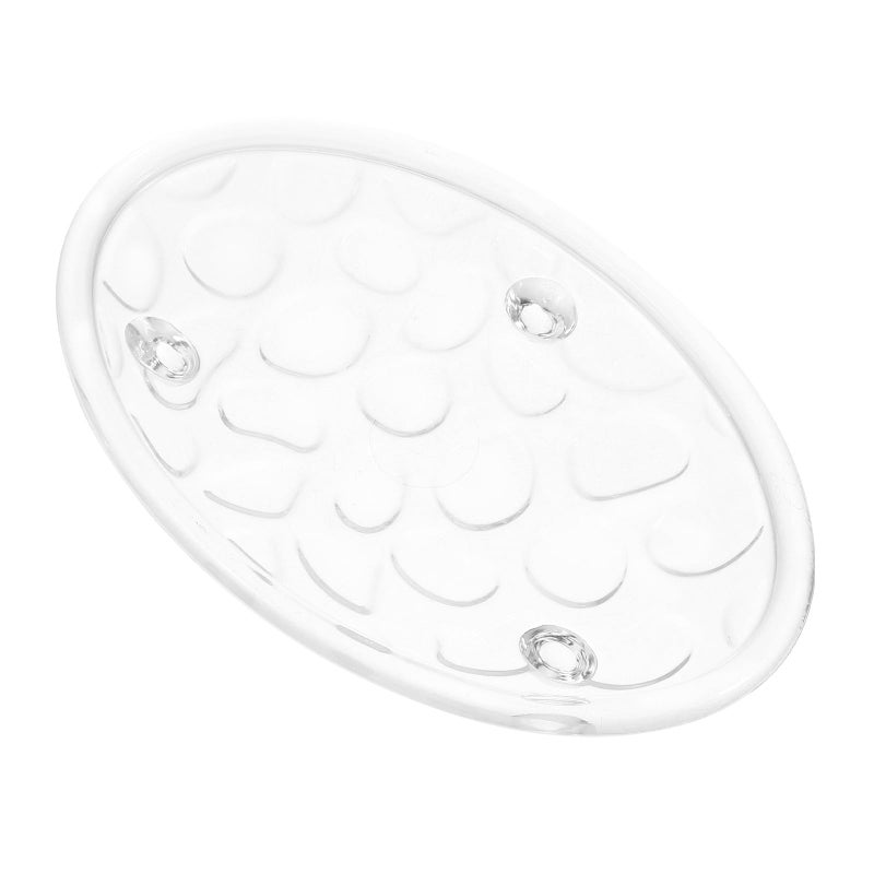 Stone Pattern Glass Soap Dish Holder for Bathroom Shower and Sink - Image 2