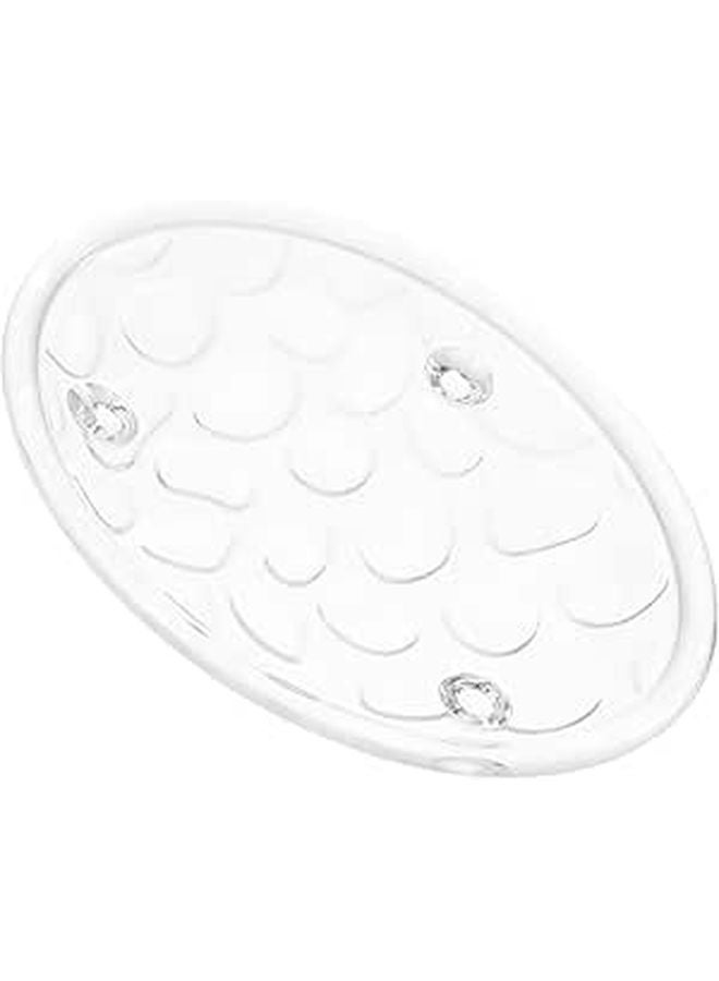 Stone Pattern Glass Soap Dish Holder for Bathroom Shower and Sink - Image 1