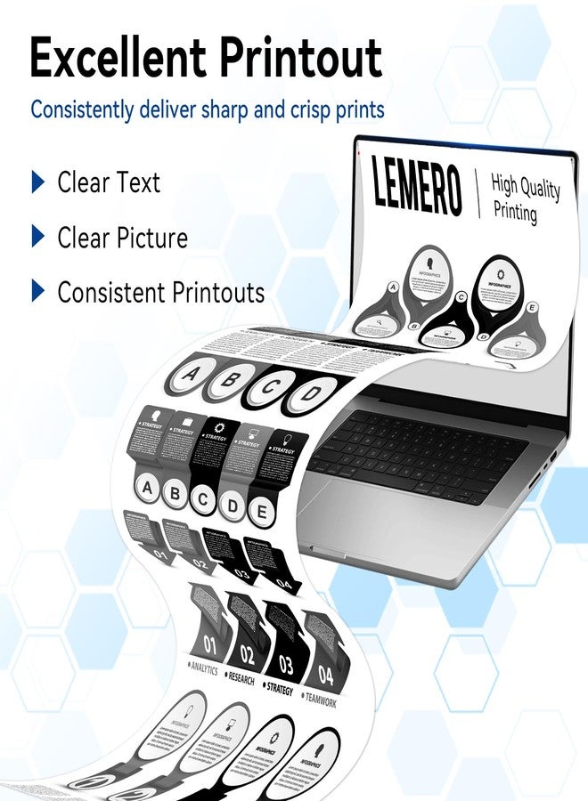 LEMERO Compatible Toner Cartridge Replacement for Brother TN830XL TN830 XL High Yield Toner Cartridge Work with DCP-L2640DW HL-L2460DW HL-L2480DW HL-L2405W MFC-L2820DW Printer 830XL 4-Black - Image 5