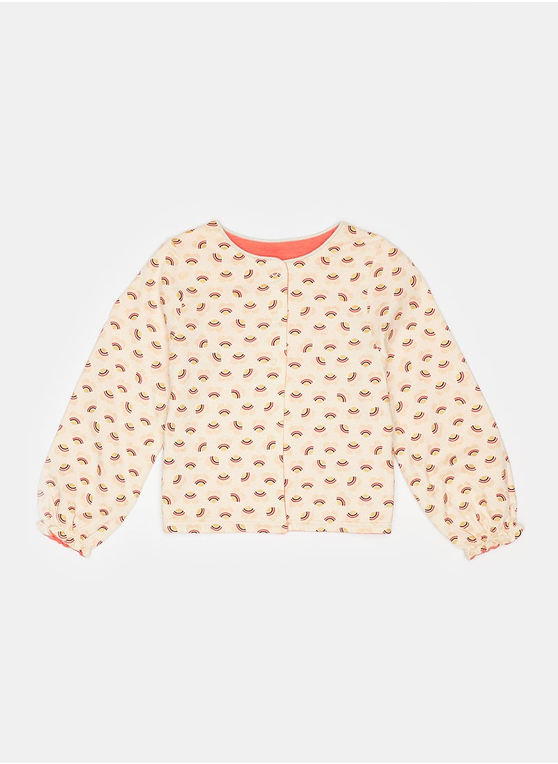 Okaidi OBaiBi By Okaidi Baby Girls Printed Jacket  - Image 1