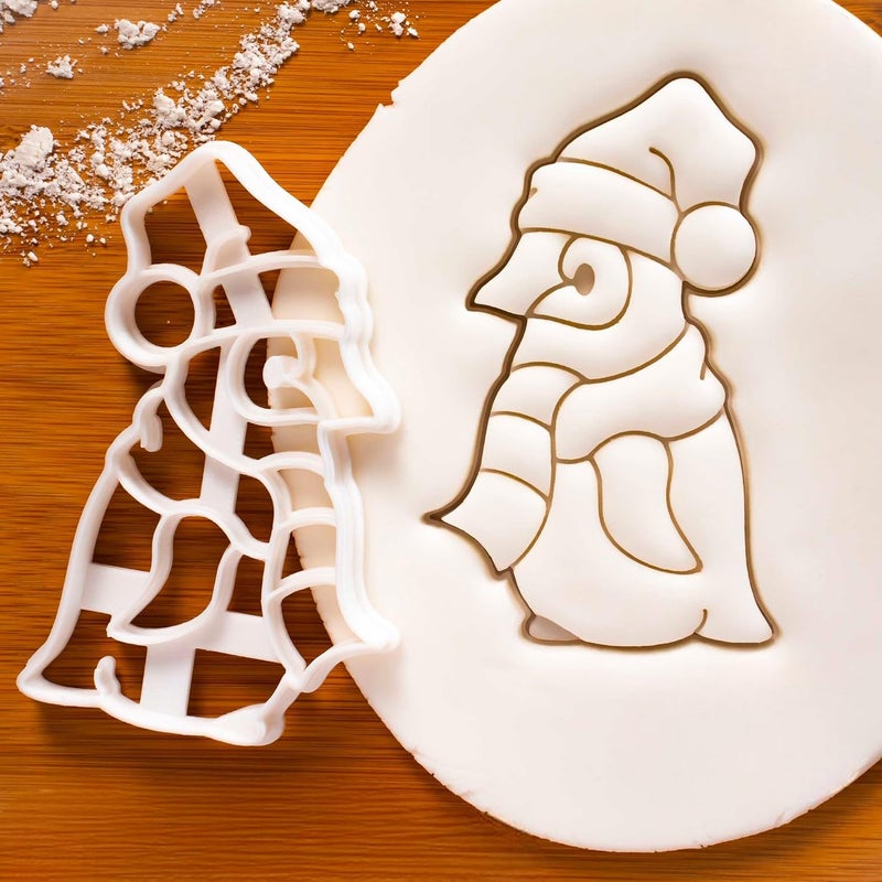 EROTNGO Christmas Penguin Cookie Cutter Adorable Holiday Baking Tool for Festive Cookies and Winter Celebrations ONLY Penguin - Image 1