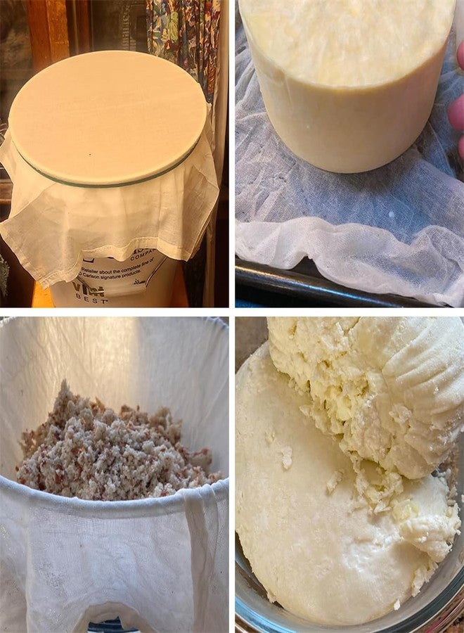 Yeasing Cheesecloth Muslin Cloth 20 x 20 Inches Reusable Cheesecloths 3 Pcs Cheese Cloth Grade 90 Unbleached Cheese Cloths for Cooking Straining Canning Steaming - Image 5