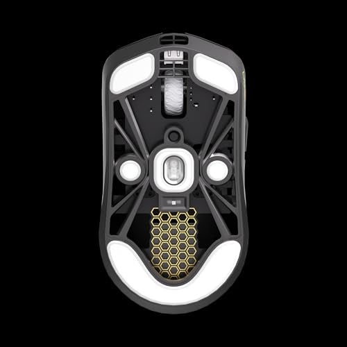 Lamzu Maya X Wireless Gaming Mouse, Ultra Lightweight 47g, Optical Switch, Maximum 30000 DPI, Symmetrical, MCU Nordic 52840, Dust-Proof Encoder, PAW3950 Sensor(Larger Maya) (Black) - Image 4