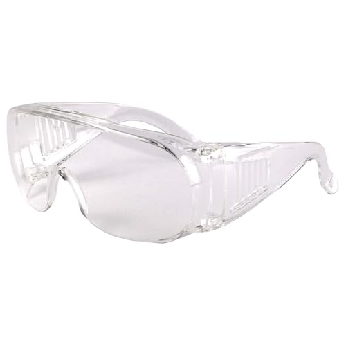 3M 1611 Safety Goggles Hard Coat Eyewear, Over The Spectalar Eye Protector, Anti Pollution Goggles For Multipurpose Use In Riding Motorcycle, Construction, Clear Transparent Goggles (Pack of 1) - Image 1
