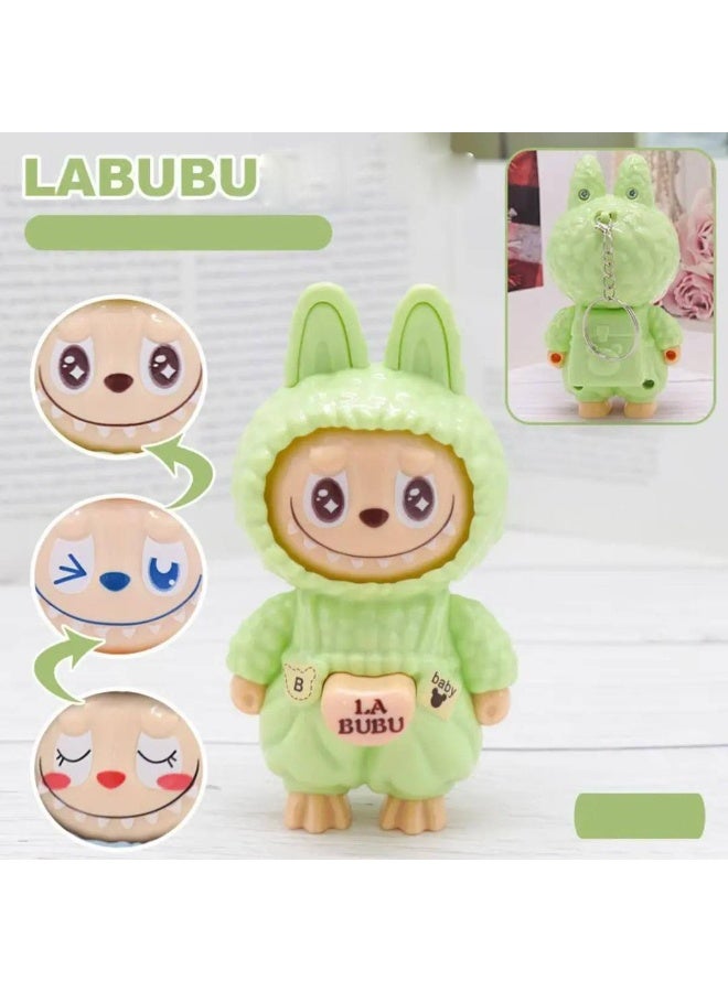 Keychains Labubu Face Changing Keychain - Cool Pendant Accessories, Key Ring for Purse, Backpack, Car Charms for unisex , adult and Teen - Image 1