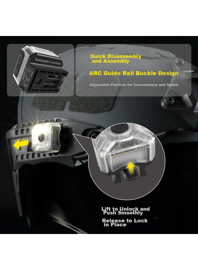 NITECORE إشارة الضوء الليلية Nu06 Le، ضوء تحذيري لخوذة ركوب الدراجات في الليل، ضوء وامض، ضوء أمان خارجي - Image 4