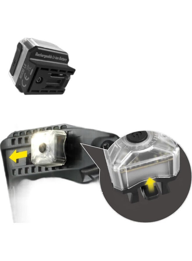 NITECORE إشارة الضوء الليلية Nu06 Le، ضوء تحذيري لخوذة ركوب الدراجات في الليل، ضوء وامض، ضوء أمان خارجي - Image 3