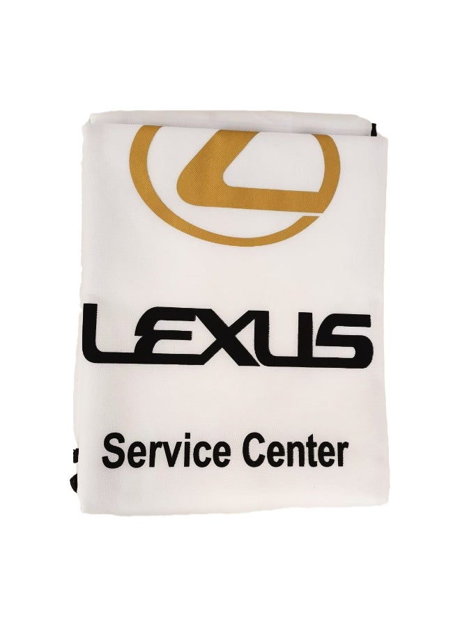 LEXUS Universal Car Seat Cover 2 Pieces Set Non Woven Disposable Seat Protector for Service Center Garage Workshop Car Wash Interior Protection Against Dust Oil Grease Dirt Temporary Front Seat Cover for Most Cars SUVs Vans Easy Fit Reusable Pack Set. - Image 3