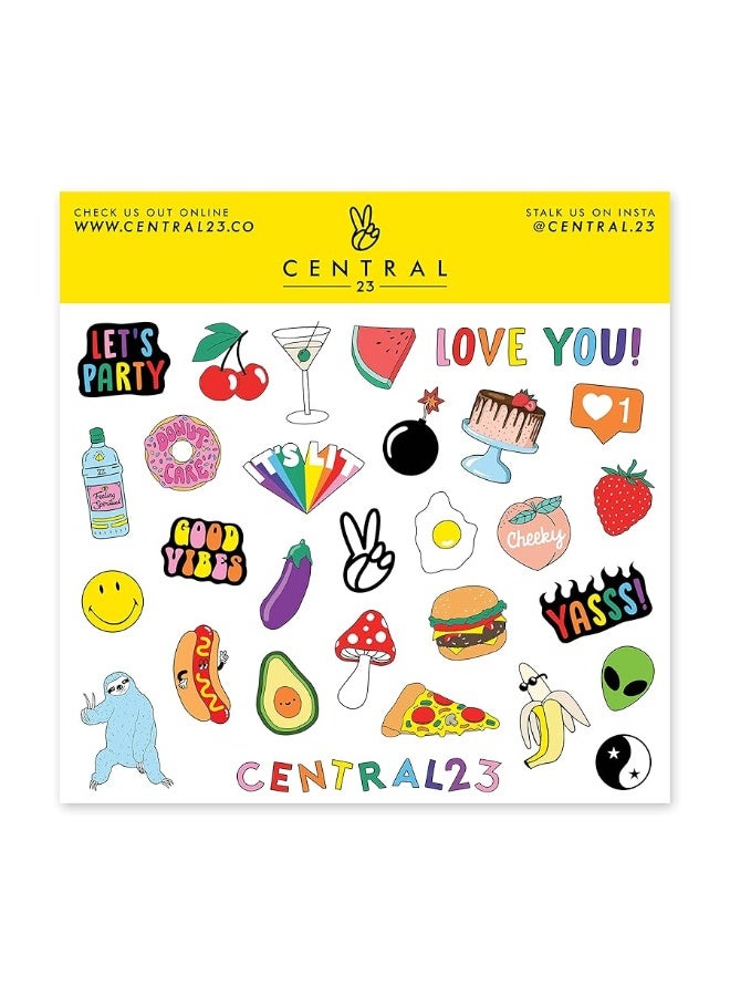 CENTRAL 23 - Funny Birthday Card - Birthday Cards for Women - Men - Him - Her 'Let's Just Pretend This Was On Time' - Sorry It's Late - Happy Birthday Card - Comes with Stickers - Image 2