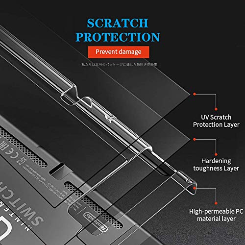 FANPL Dockable Clear Case for Nintendo Switch, FANPL Protective Case Cover for Nintendo Switch and Joy Con Controller- Crystal Clear - Image 5