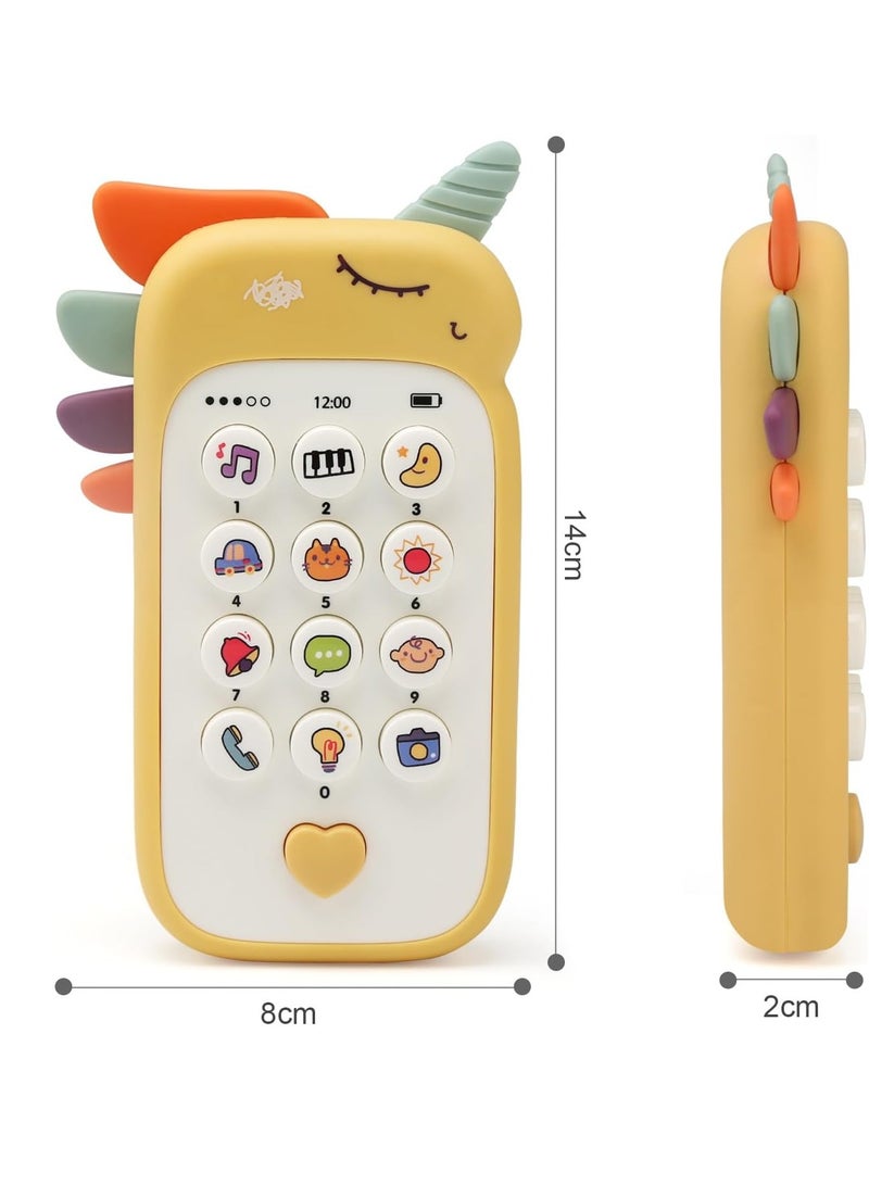 جوال للاطفال بعمر سنة واحدة، لعبة للاطفال بعمر 6-9 اشهر، هاتف ذكي للتعلم مع اغاني واصوات كلمات وعبارات واضواء وامضة، هدية لعبة للاطفال للبنات بعمر سنة واحدة - Image 2