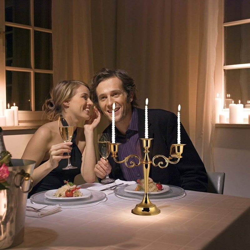 klarako Candlestick Holders, Candle Holders Vintage & Modern Decorative Centerpiece Candlestick Holders European Style Candelabra Ideal Weddings, Parties, Special Events, Spa and - Image 2