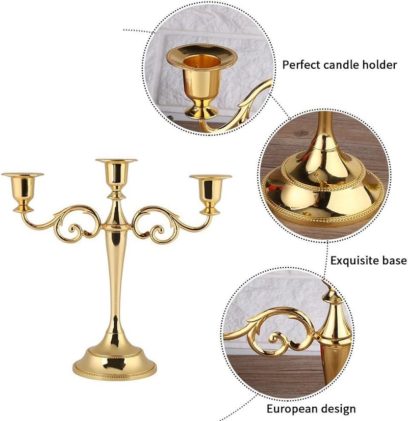 klarako Candlestick Holders, Candle Holders Vintage & Modern Decorative Centerpiece Candlestick Holders European Style Candelabra Ideal Weddings, Parties, Special Events, Spa and - Image 4