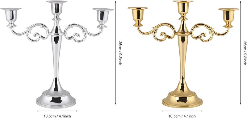 klarako Candlestick Holders, Candle Holders Vintage & Modern Decorative Centerpiece Candlestick Holders European Style Candelabra Ideal Weddings, Parties, Special Events, Spa and - Image 3