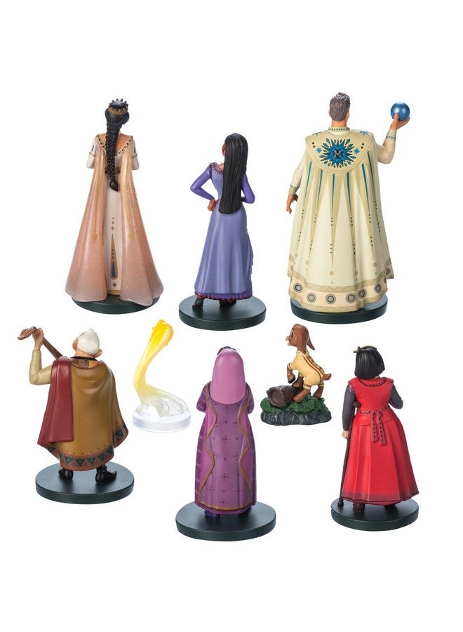 Disney Store Official Wish Deluxe Figurine Play Set - 8-Pc. - Enchanting Character Set from Wish' - Perfect for Collectors & Kids - Experience The Magical Adventure with Detailed Figures - Image 2