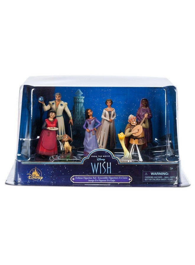 Disney Store Official Wish Deluxe Figurine Play Set - 8-Pc. - Enchanting Character Set from Wish' - Perfect for Collectors & Kids - Experience The Magical Adventure with Detailed Figures - Image 3