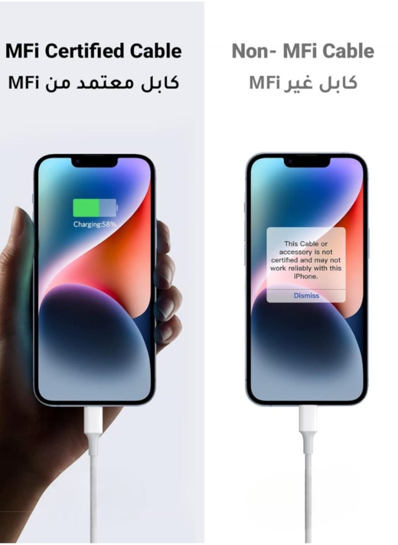 iPhone 16 fast charger cable with a capacity of 20 watts, a foldable USB C power adapter with a 60 watt cable for iPhone 16 Pro Max/16 Pro/16/16 Plus, iPad, Samsung, Xiaomi, One Plus, a charger with the cable with high performance and quality from Admos