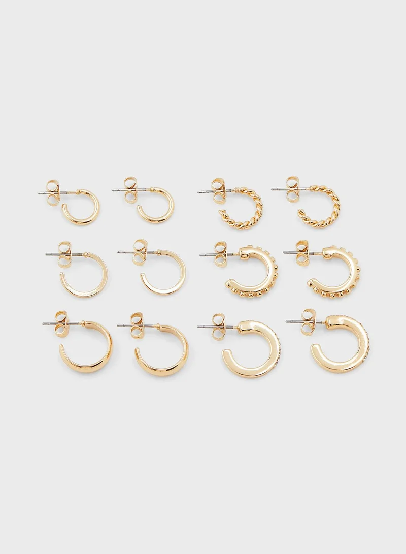 H&M 6 Pack Hoop Earrings