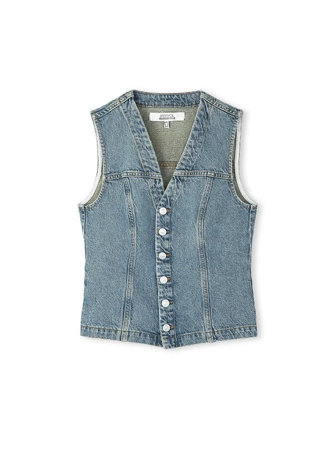 Ipekyol Slim Fit Denim Vest