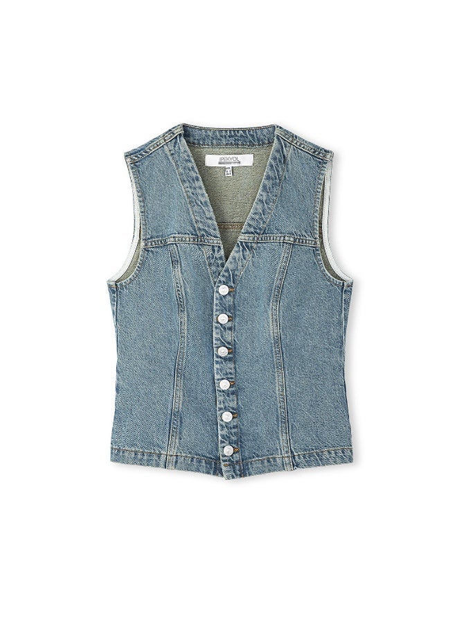 Ipekyol Denim Waistcoat - Image 4