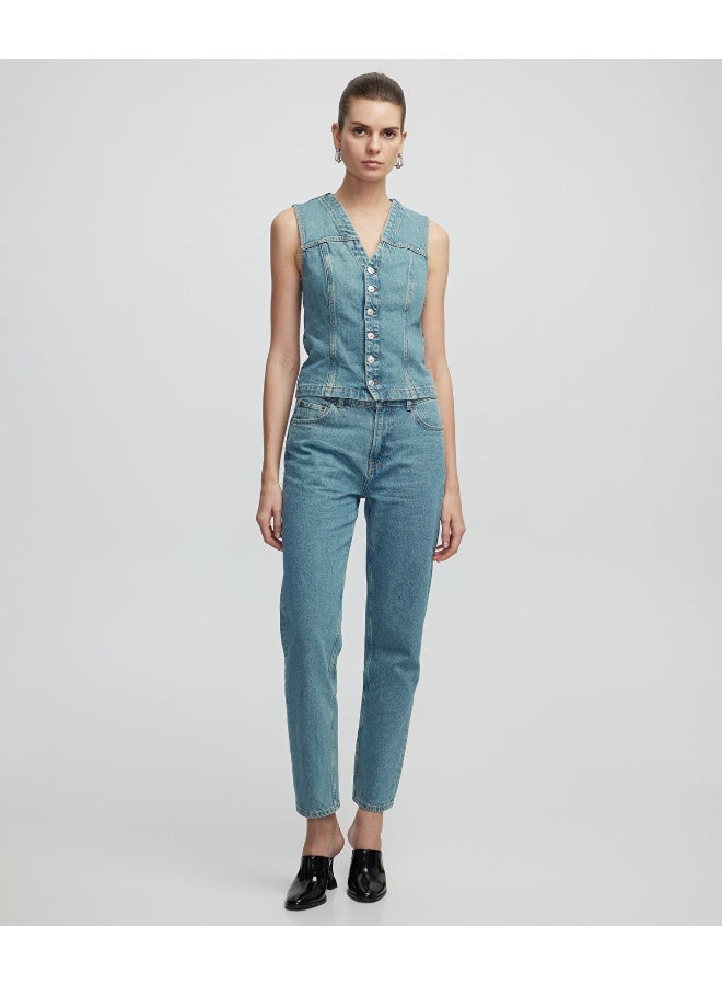 Ipekyol Denim Waistcoat - Image 1