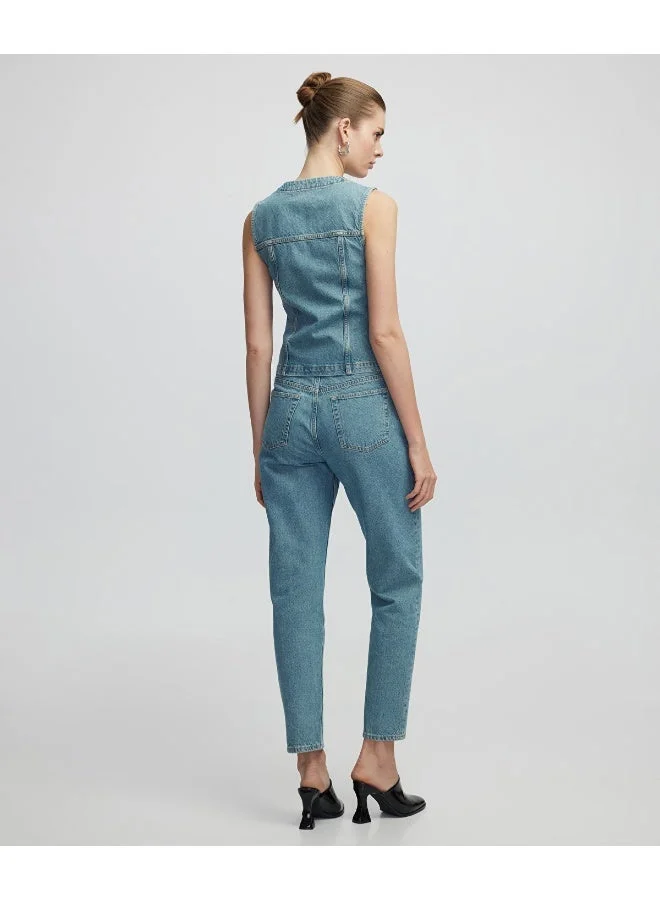 Ipekyol Slim Fit Denim Vest