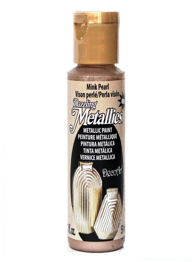 DecoArt Dazzling Metallics 2-Ounce Mink Pearl Acrylic Paint - Image 1