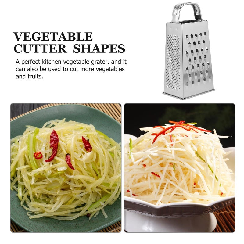 Alasum Stainless Steel Handheld Grater Vegetable Cheese Kitchen Slicer - Image 4