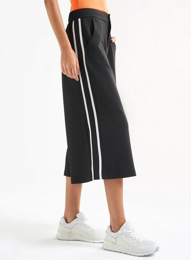Splash FAV Solid Culottes with Pockets and Panel Detail